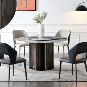 DINING SET WITH MARBLE TABLE TOP