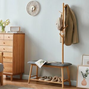 COAT RACK WHIT STOOL
