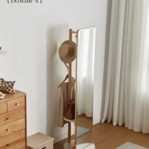 COAT RACK WHIT MIRROR