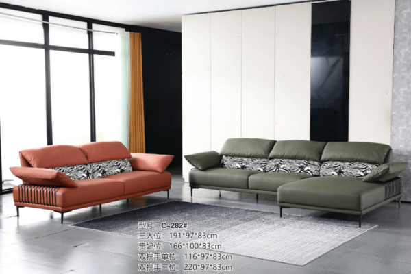 L SHAPE SOFA & 2 SEATER