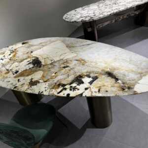 DT - 95 - 371 MARBLE DINING TABLE